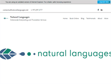 Tablet Screenshot of naturallanguages.net